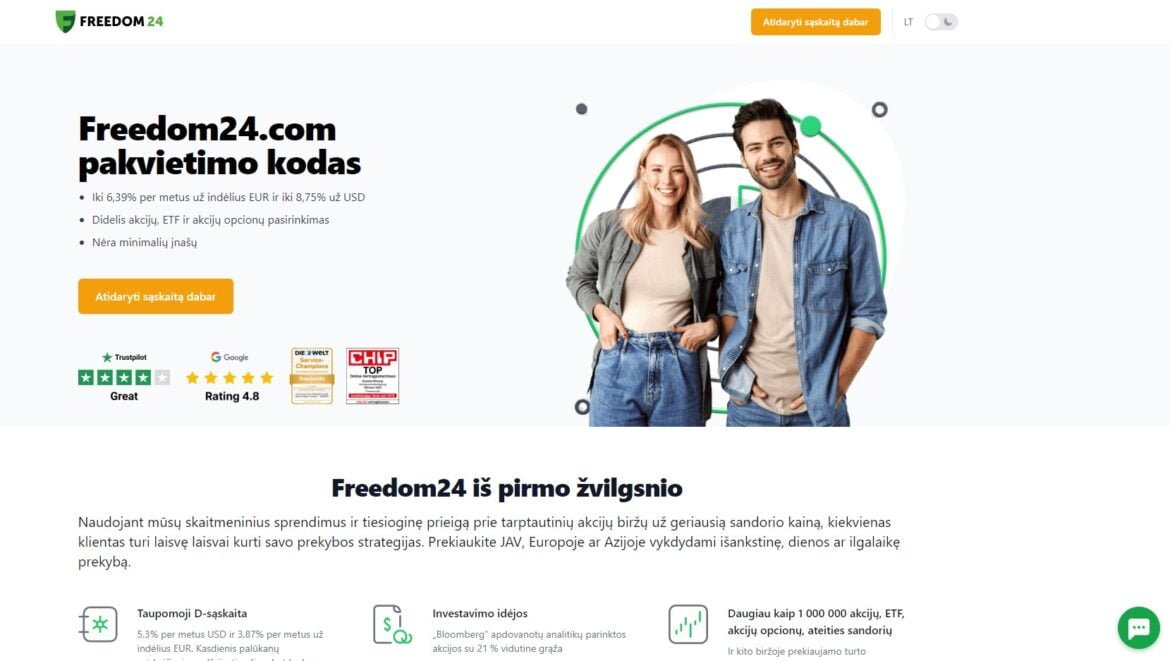 Freedom24.com promo kodas