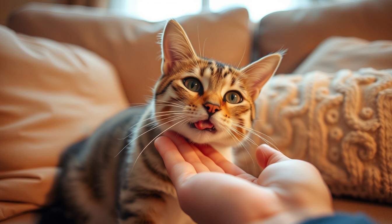 Kodėl katės laižo šeimininką