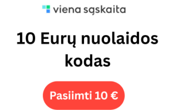 Viena sąskaita nuolaidos kodas €10