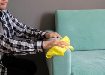 Kaip išvalyti mikropluošto sofą naudojant tik vieną valiklį