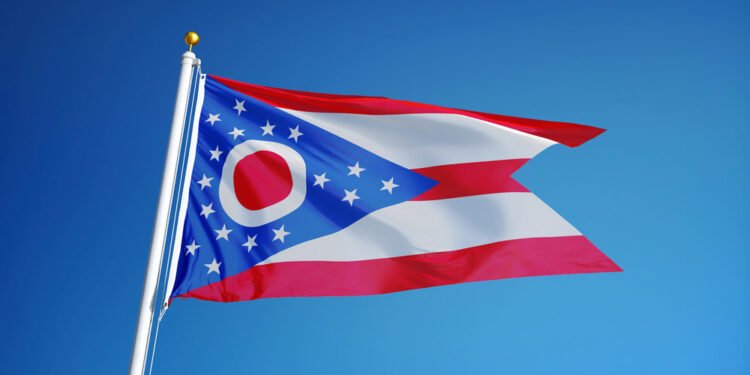 Vienintelė JAV valstija, kurios vėliava nėra stačiakampė