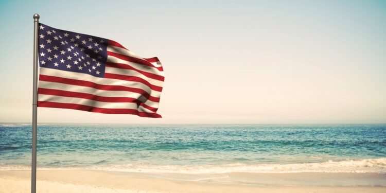 Ką reiškia violetinė vėliava paplūdimyje?